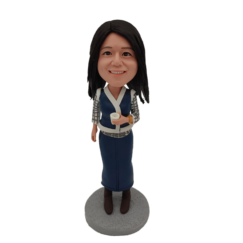 Bobblehead Tersuai Wanita Kasual