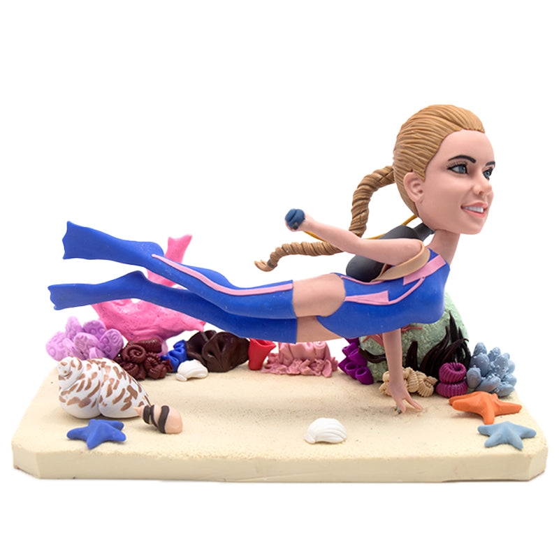 A Diving Ocean Custom Bobblehead