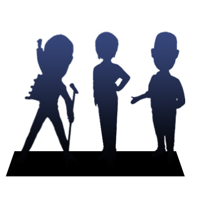 Bobblehead Tersuai 3 orang Boleh Disesuaikan Sepenuhnya